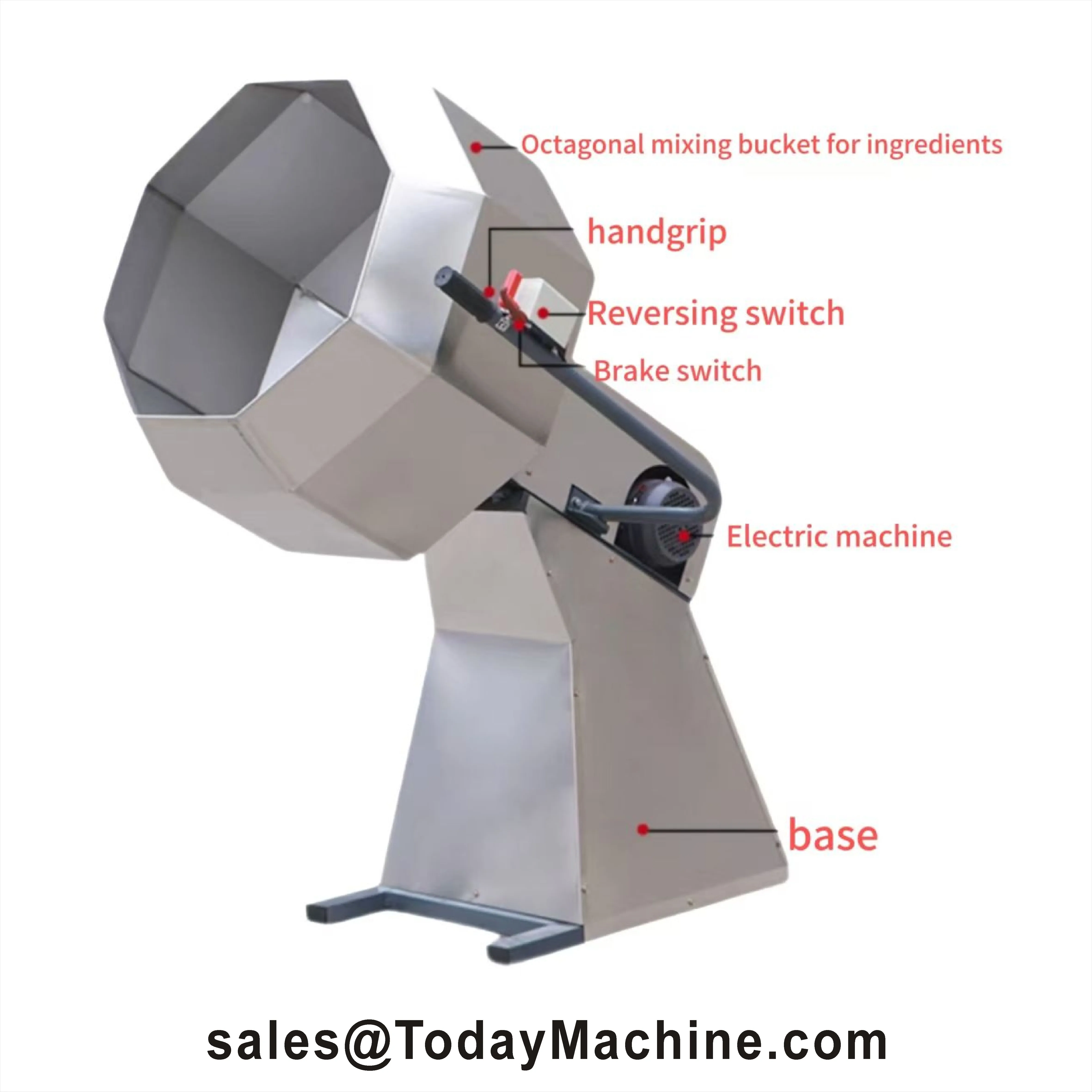 

Многофункциональная машина для приготовления чипсов, картофеля фри, попкорна, закусок = машина для восьмиугольного вкуса, машина для смешивания приправ, орехов, барабанов