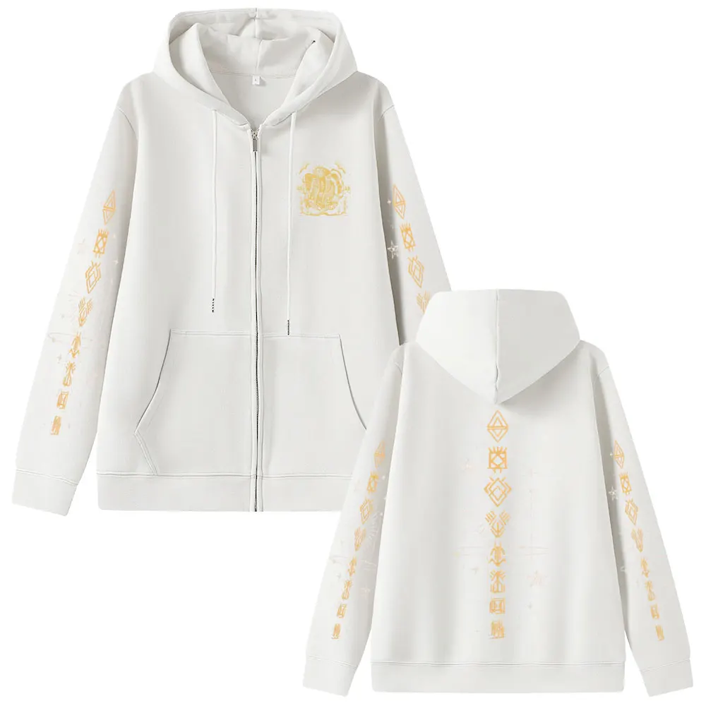 

Game Clair Obscur Expedition 33 Zipper Hoodie Men Women Otaku Casual Oversized Zip Up Jacket Cosplay Vintage Zip Up Sweatshirt