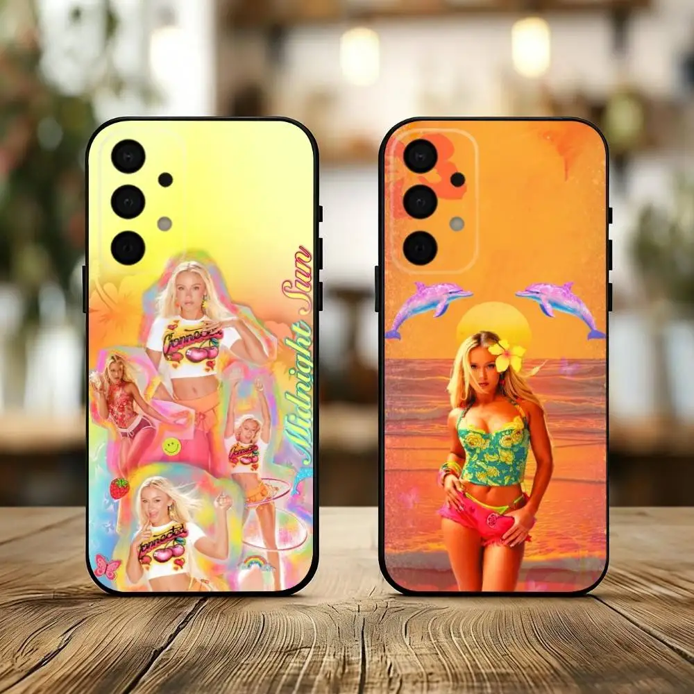 

M-Midnight Sun Z-Zara L-Larsson phone Case For Samsung Galaxy A73,A72,A71,A70,A53,A52,A51,Others Soft Black Shell