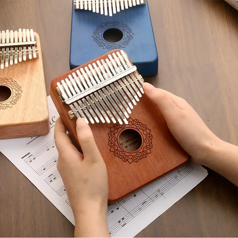 

Thumb piano Kalimba beginner finger piano Portable 17-tone mahogany finger piano Instrument