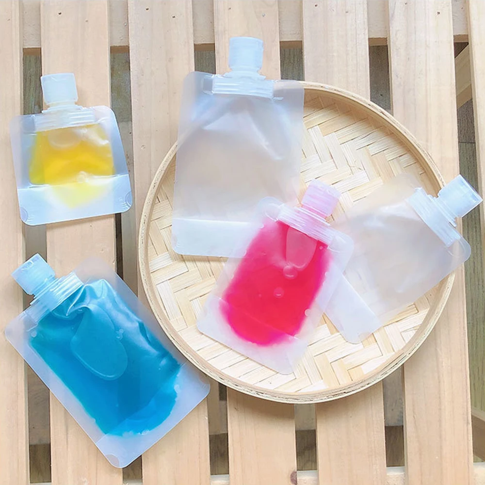 30/50/100 Ml Creative Bag Cosmetics Bag Liquid Travel Portable Shower Gel Lotion Sub Bottle Soft Bag Foldable Eliquid Container