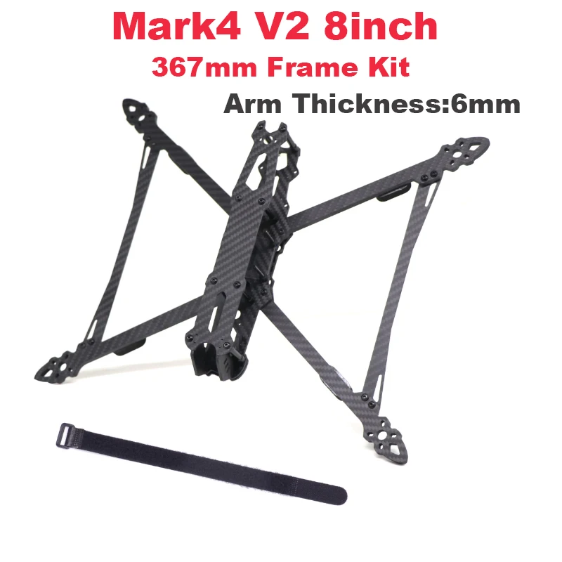 MARK4V2 8inch Carbon Fiber Frame Kit 2812 Brushless Motor F405 FC 60A ESC 8040 Propeller 2.5W VTX Camera for 8