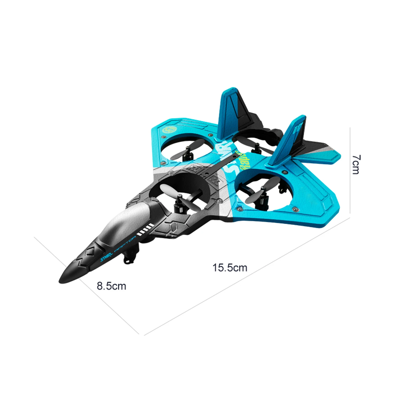 RC Airplane 2.4GHz 6CH EPP RC Plane 4 Motor RC Aircraft  with Function Gravity Sensing Stunt Roll Cool Light 2 Battery