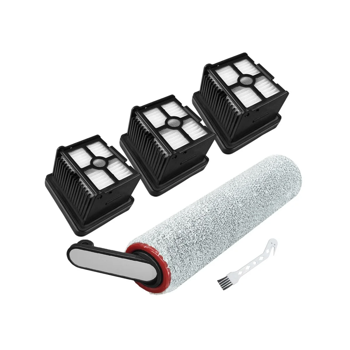 แปรงลูกกลิ้ง5ชิ้นสำหรับ H12เครื่องดูดฝุ่นไร้สายแบบเปียกและแห้งอุปกรณ์ทำความสะอาดของใช้ในครัวเรือน