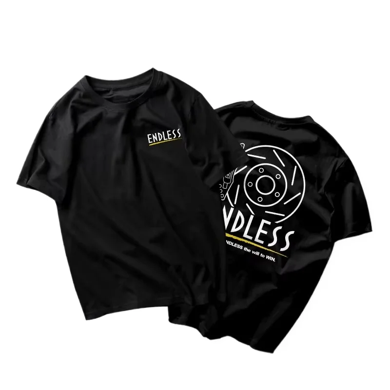 2026 Modified Car Theme Brake Disc Caliper Modified Car Printed Short Sleeve Motorcycle Graphic Breathable Casual Men's T-shirt