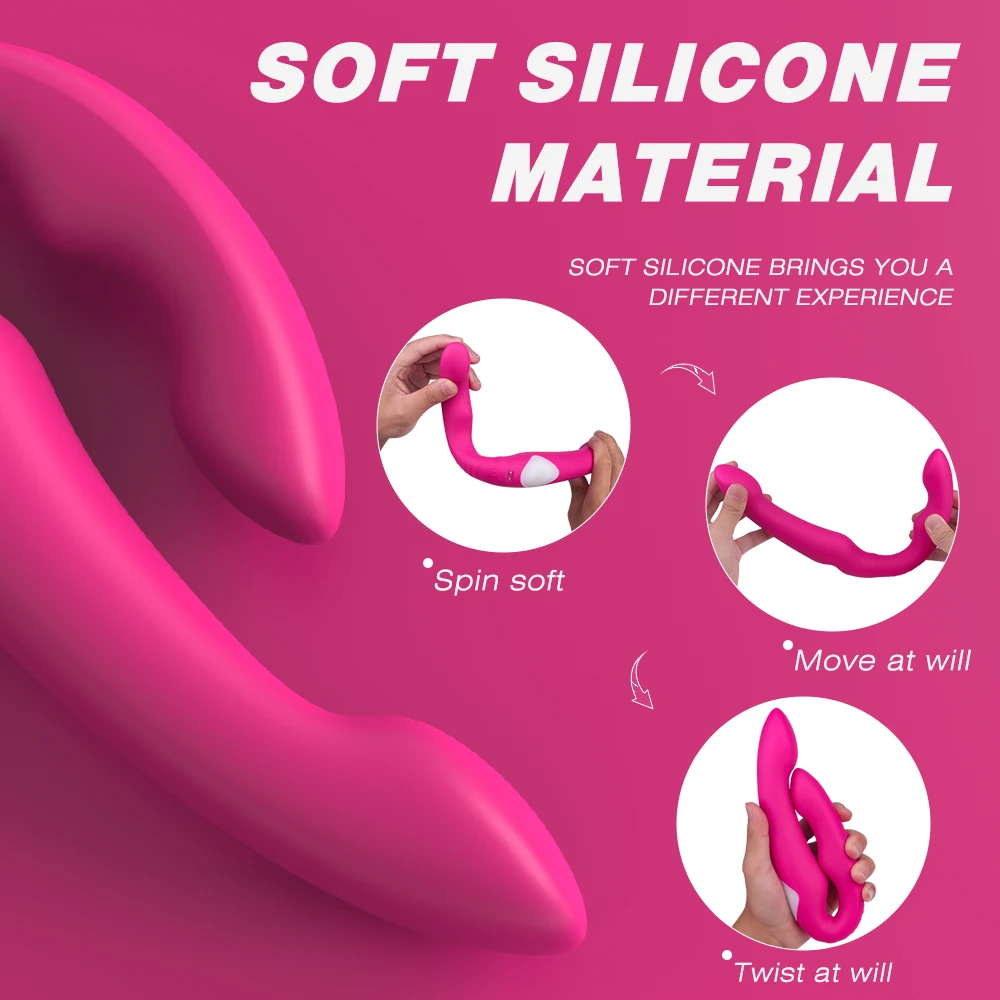 Double Heads Dildo Vibrators Sex Tooys Butt​ Plug for Women Couple Exotic Accessories clitoris Vagina Massager Oral Stimulator