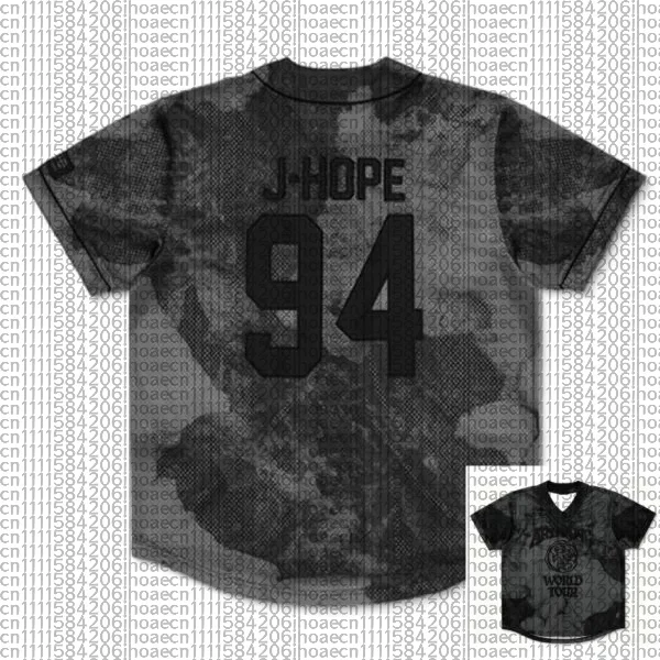 BTS What Is Your Love Song Arirang World Tour Konzert 3D Unisex Jersey, Kpop Y2k Atmungsaktives V-Ausschnitt-Shirt in Grau für Erwachsene und Kinder – Detail 7