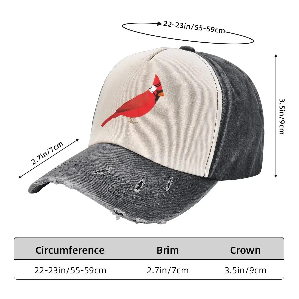 Wrestling Cardinal Baseball Cap Fishing cap Beach Outing tea Hat Wild Ball Hat Woman Hats Men's