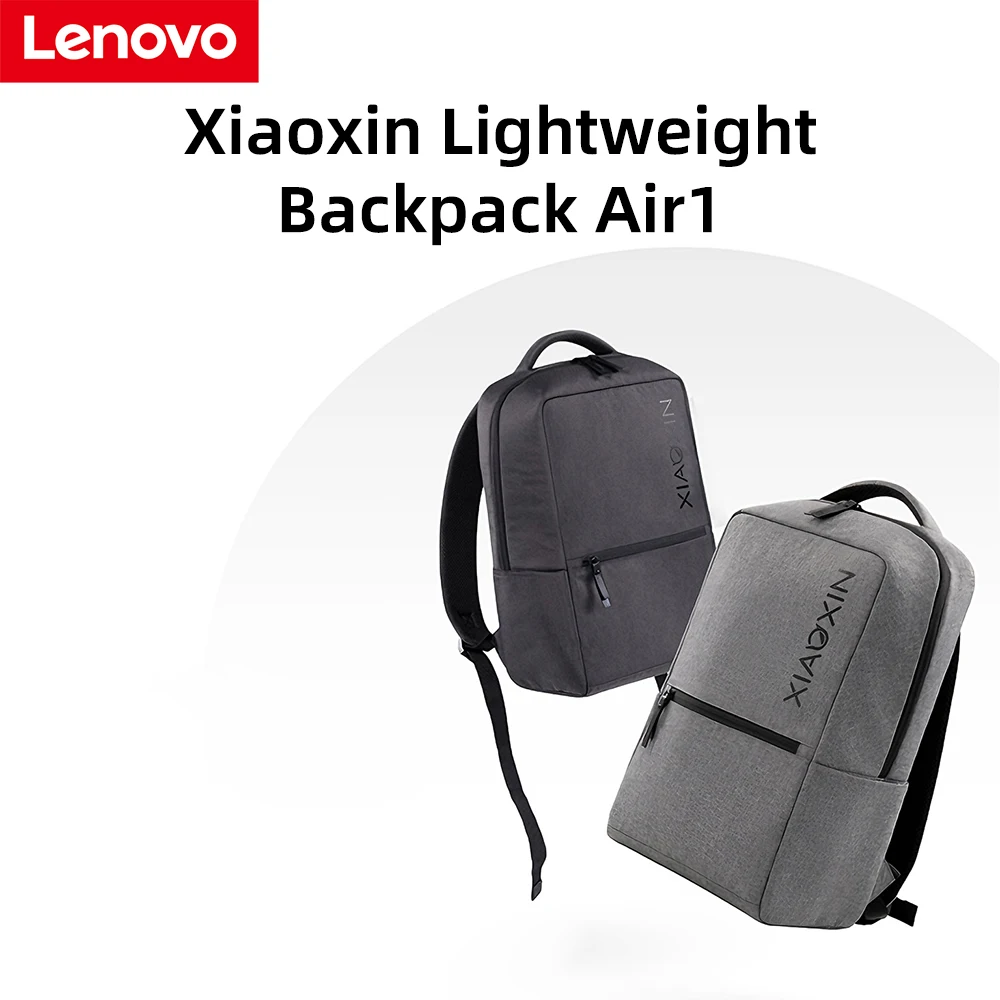 Lenovo Lightweight Laptop Backpack Large Capacity Business Travel Bag Breathable for 16 Inch Notebook Frost Gray Deep Space Gray