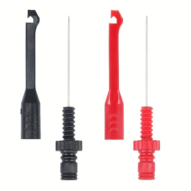 2개 정밀 백프로브 툴세트: ECU 진단용 비관통형 그리퍼가 있는 4mm 도금 바나나 커넥터