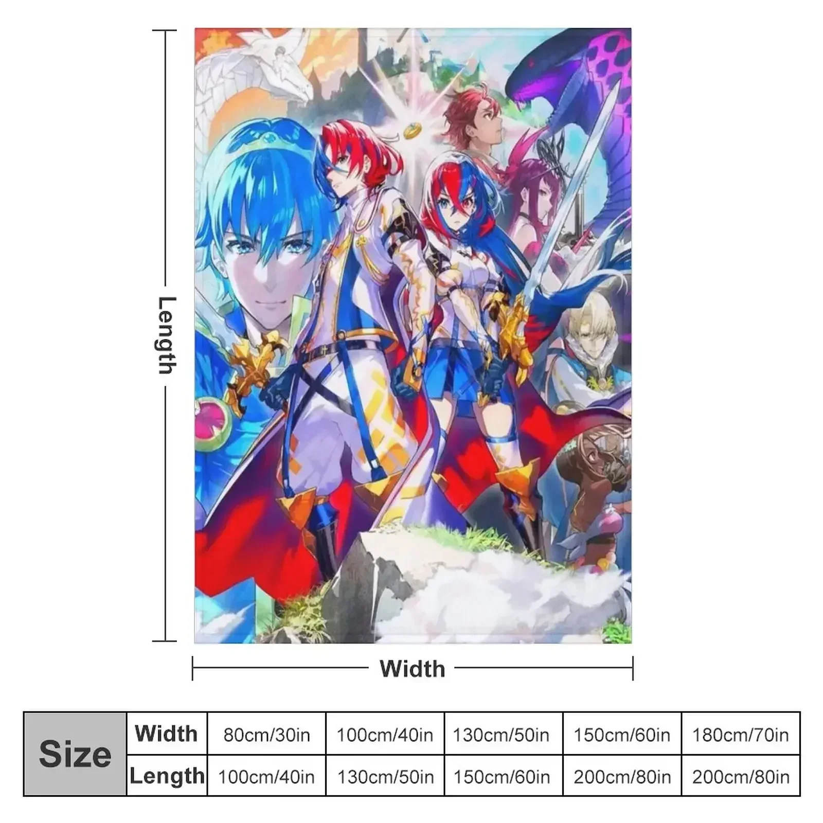 Fire Emblem-Engage Throw Blanket Flannel Fabric decorative Heavy Cute valentine gift ideas Beach Blankets