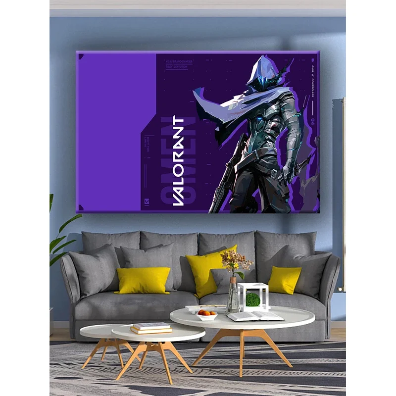 

TU02 Pop Shootout Game Valorant Poster Tapestry Bohemian Polyester Wall Art Home Decoration tapestry aesthetic Customizable&Jk@1