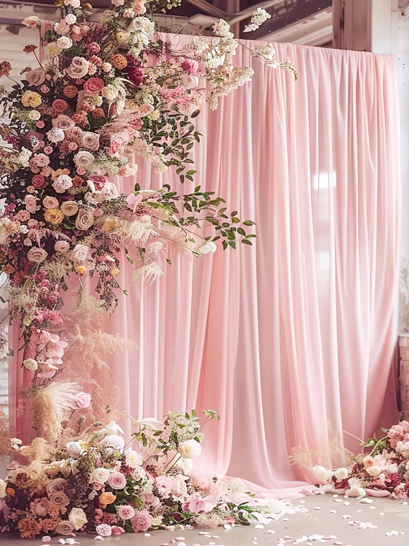 Elegant Sheer White Gauze Curtain - Semi-Transparent, Rod Pocket Design for Bedroom, Living Room, Wedding,Party Decor