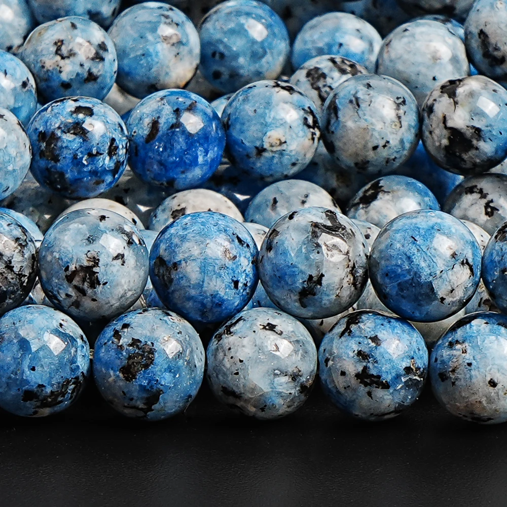 

Премиум 8 мм круглые синие нефритовые свободные бусины джинсовые синие каменные бусины для DIY браслет ожерелье аксессуары в богемном стиле