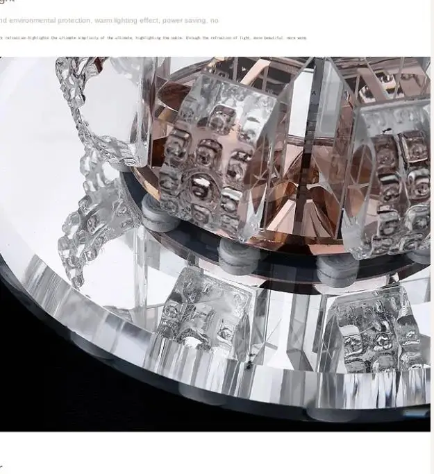 

Crystal corridor light spotlight creative entrance lamp minimalist modern foyer lamp hallway tube light, balcony ceiling light