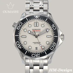 OUMASHI Design 42mm NH35 Men's Watch NH35 6 o'clock Movement Water Resistant Automatic Mechanical Watch Stainless Steel Case