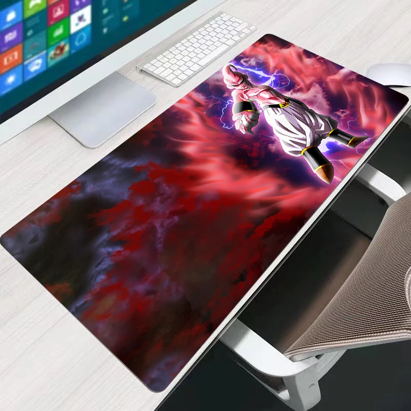 Alfombrilla de ratón de 90x40cm DBZ Dragon Ball Majin Buu, alfombrilla de goma para teclado de PC Gamer, alfombrilla de escritorio para ordenador, alfombrilla de ratón para gabinete de Gamer