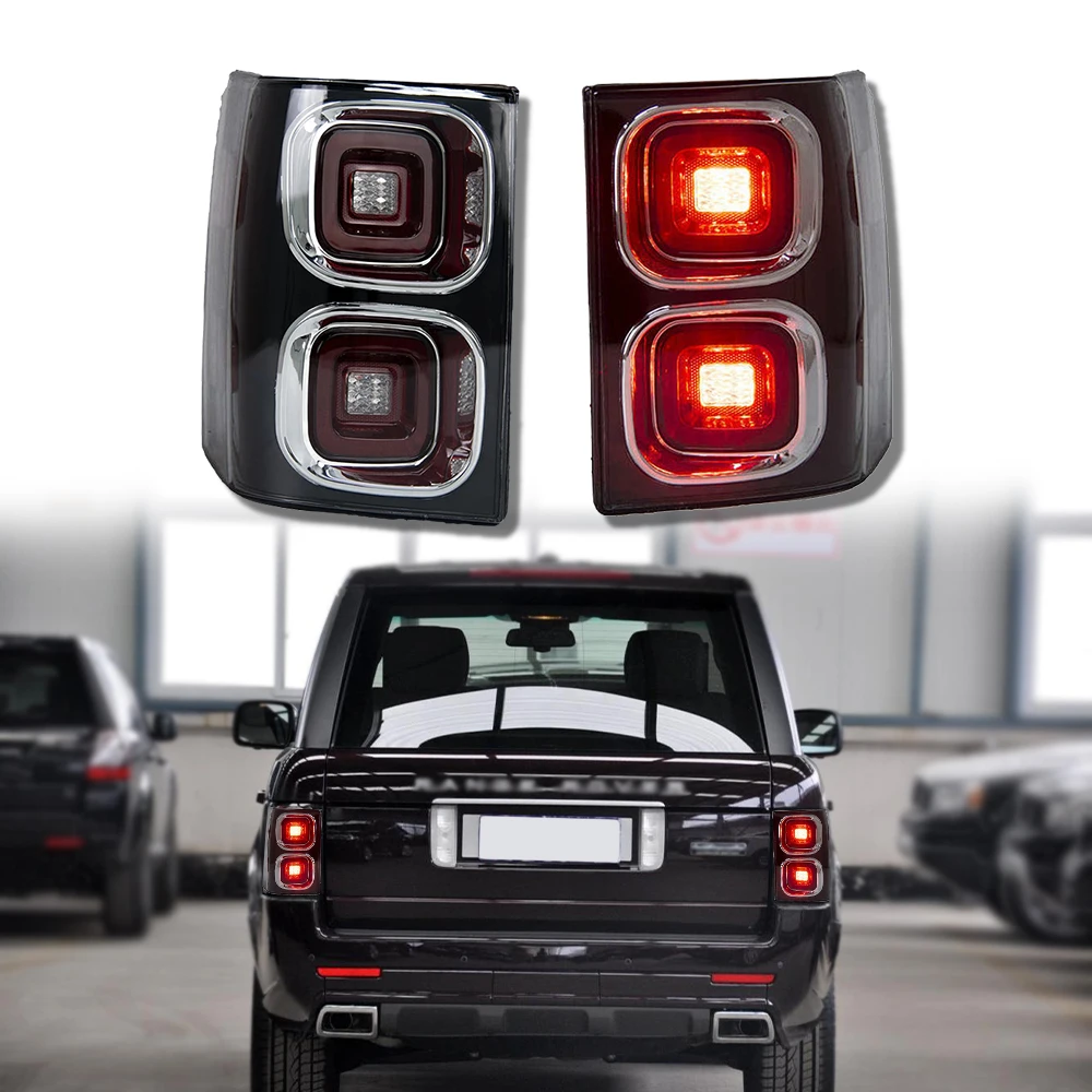 Car Lamps L322 LED Rear Lights For Range Rover Vogue 2010 2011 2012 Tail Light Brake Taillight LR010773 LR031755 Smoke Red