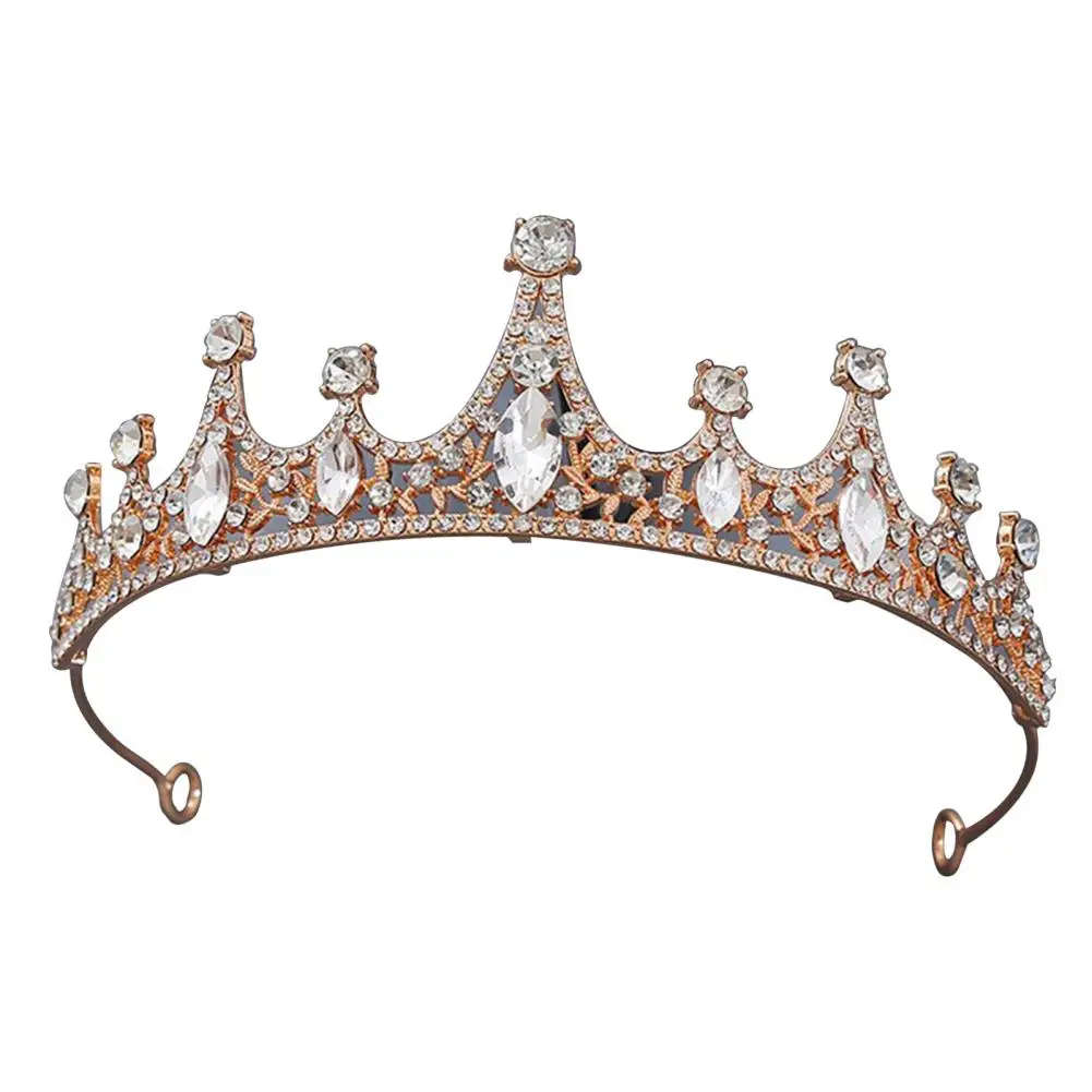 Comfortable Princess Headpiece Shimmering Rhinestone Tiaras Elegant Wedding Hair Accessories for Women Girls for Parties