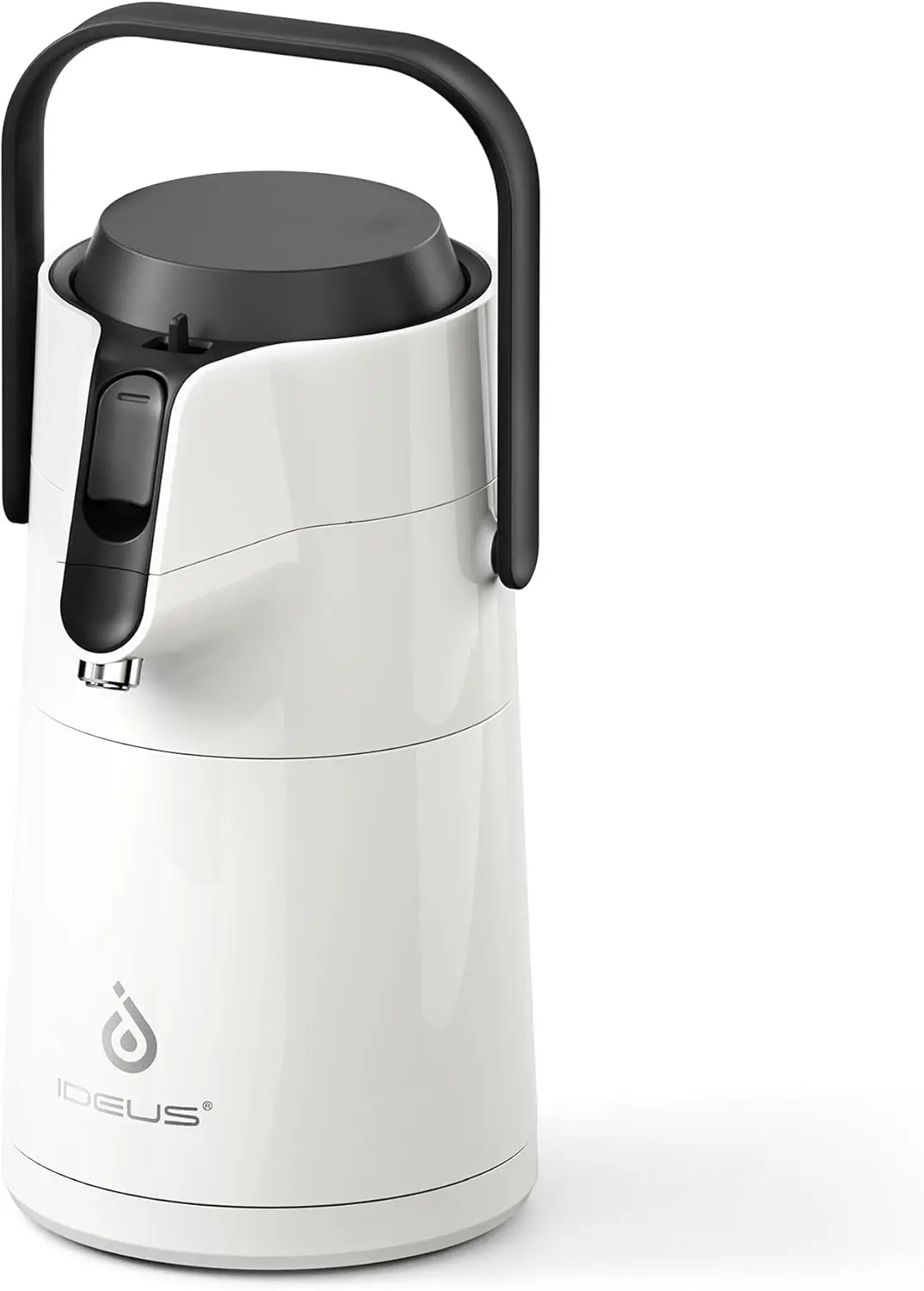 

74oz Stainless Steel Vacuum Insulated Coffee Carafe, Double Wall Thermal Flask for Hot & Cold Beverages, 12h Heat/24h Cold Retention, Wide Mouth, Easy Clean, White
