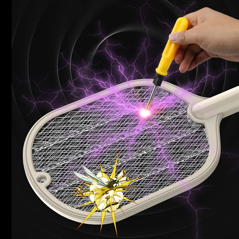 Efficient Electric Shock Mosquito Swatter Mosquito Killer Lamp Intelligent Household USB Recharg eable Bug Zapper Mosquito Trap