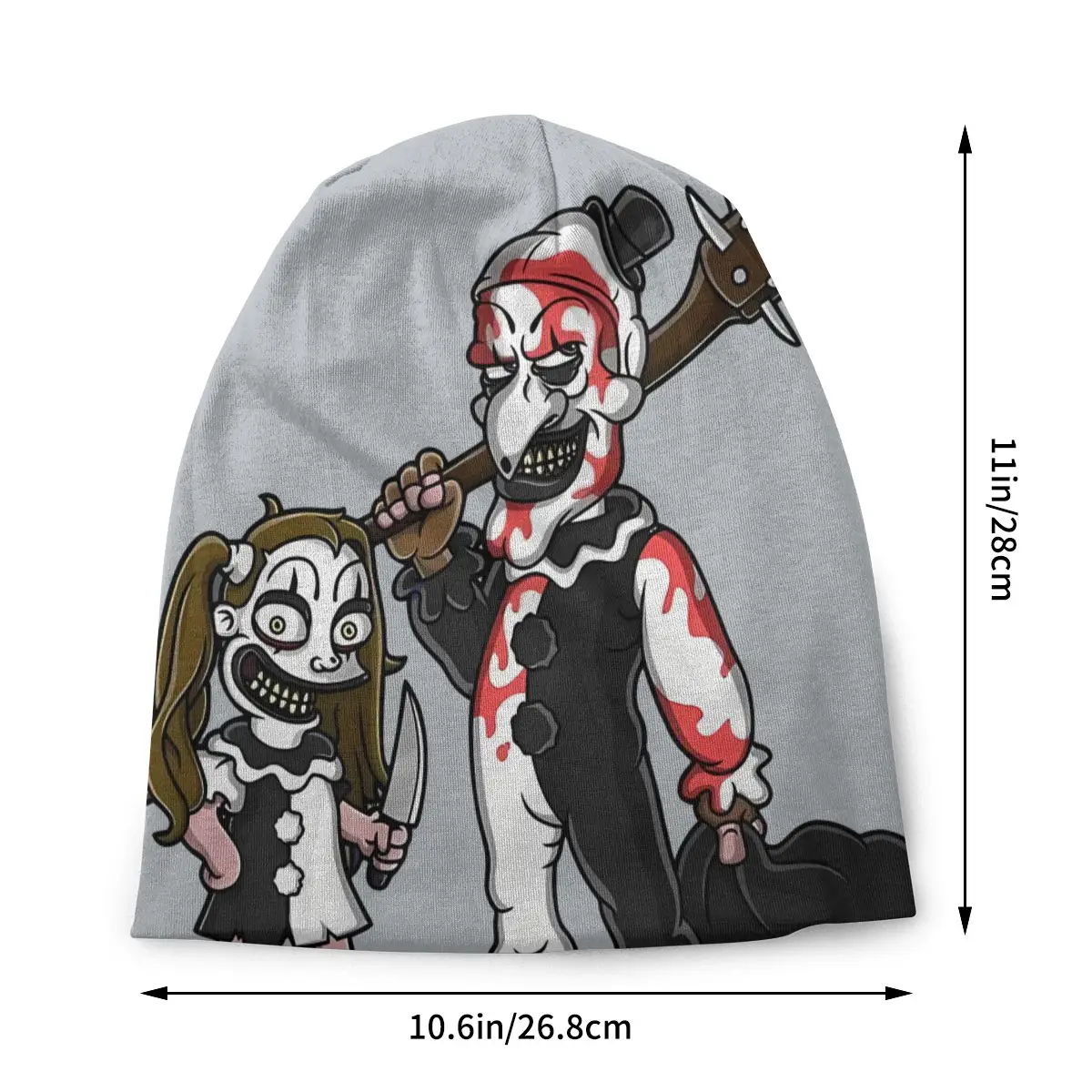 Bonnet Hats Terrifier Horror Films Men Women's Thin Skullies Beanies Hat Art The Clown Autumn Spring Warm Cap Street Caps