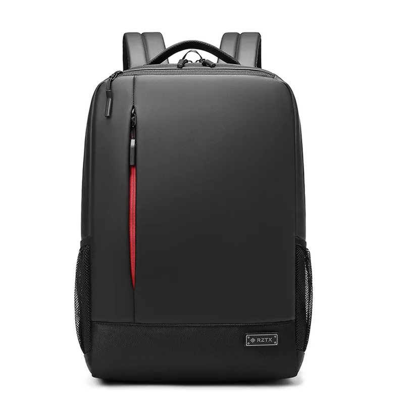 black and burgundy leather backpack Sloan - Slim Design - Built-In Sleeve Fits 13” To 15