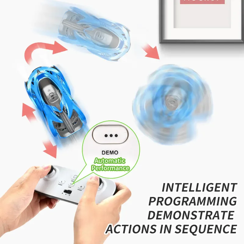 New Child RC Stunt Car 360deg Rotating Rechargeable Indoor Wall Climbing Remote Control Car Kids Remote Control Car Toys