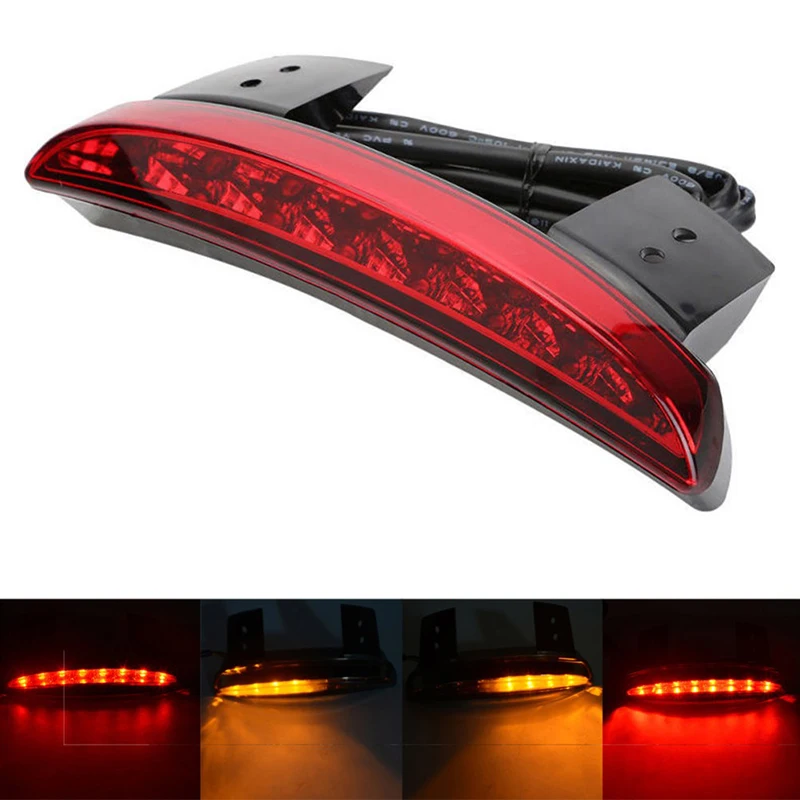 

Motorcycle Tail Light Lamps Turn signal Left right Rear Fender Edge Brake Taillight For Harley Touring Sportster XL 1200 883 FLE