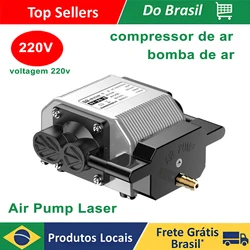 EU/US 220V Air Assist Pump 30L/Min Laser Compressor for ZBAITU M81 Engraver Adjustable Speed Low Noise Vibration Stable Output