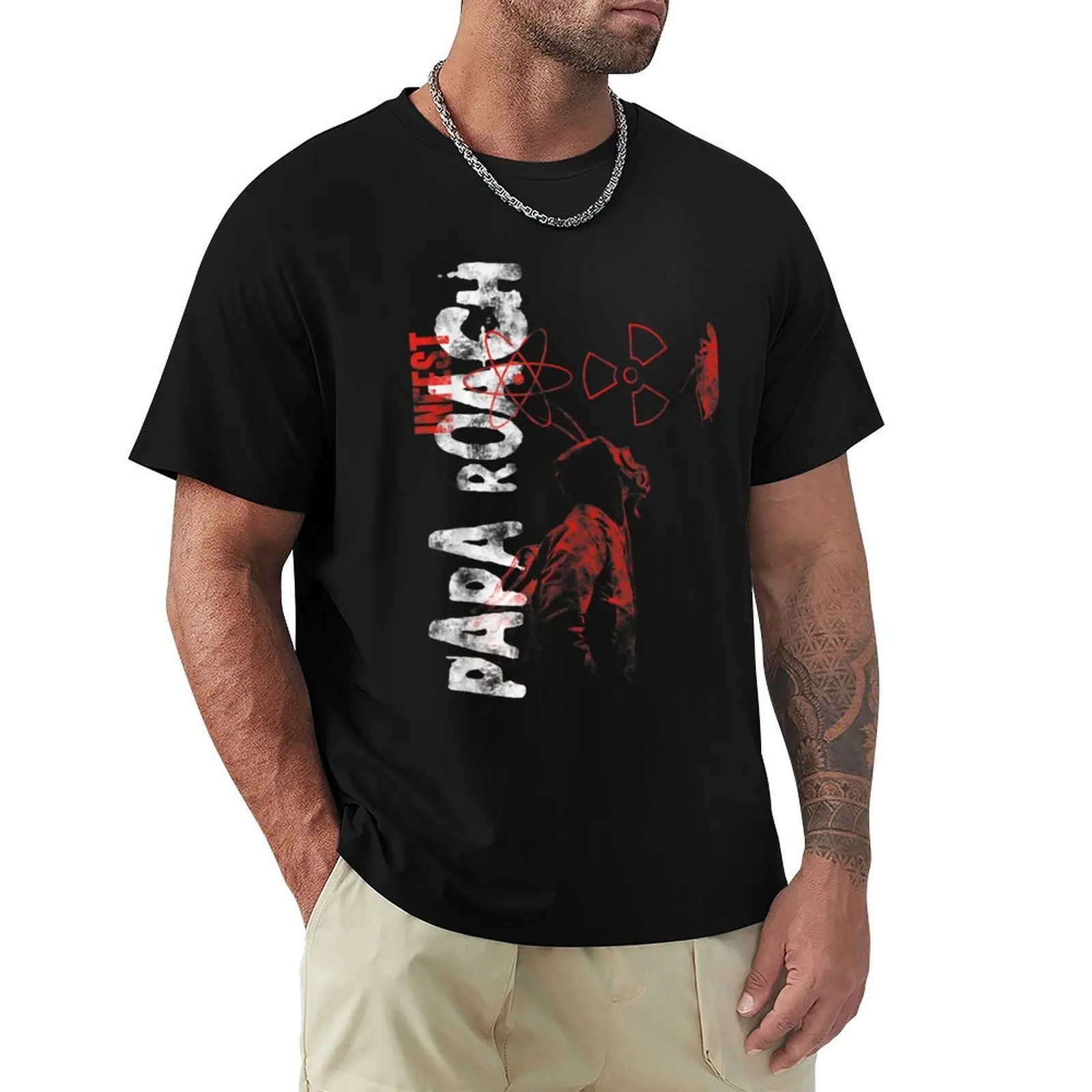 

Papa Roach T-shirt boys animal print summer tops vintage clothes customs mens workout shirts