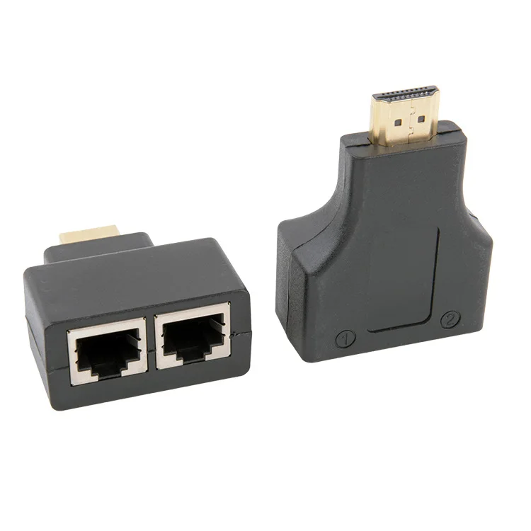 HW-YS30 Hdmi Dubbele Netwerk Kabel 30M Netwerk Extender 1080P Hdmi Naar RJ45 Netwerk Extension Versterker