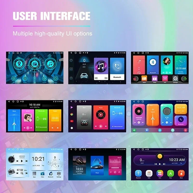 Android 12 BT4.0 DSP EQ Car Radio Universal For All Cars 2K QLED 1280*720 GPS WIFI Autoradio Car Video