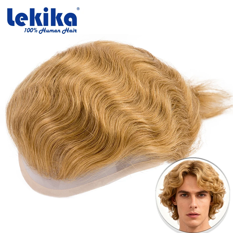 

HW Lace Front Human Hair Wig Mono Top Toupee 6 Inch Hd Lace Wigs Breathable Human Hair Weave Fashion Hair System For Man