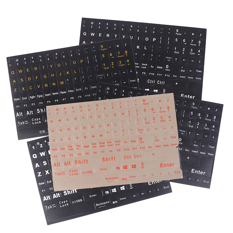 New English 120 Keys Matte Standard Waterproof Keyboard Stickers Letter Alphabet  English Language Keyboard Sticker