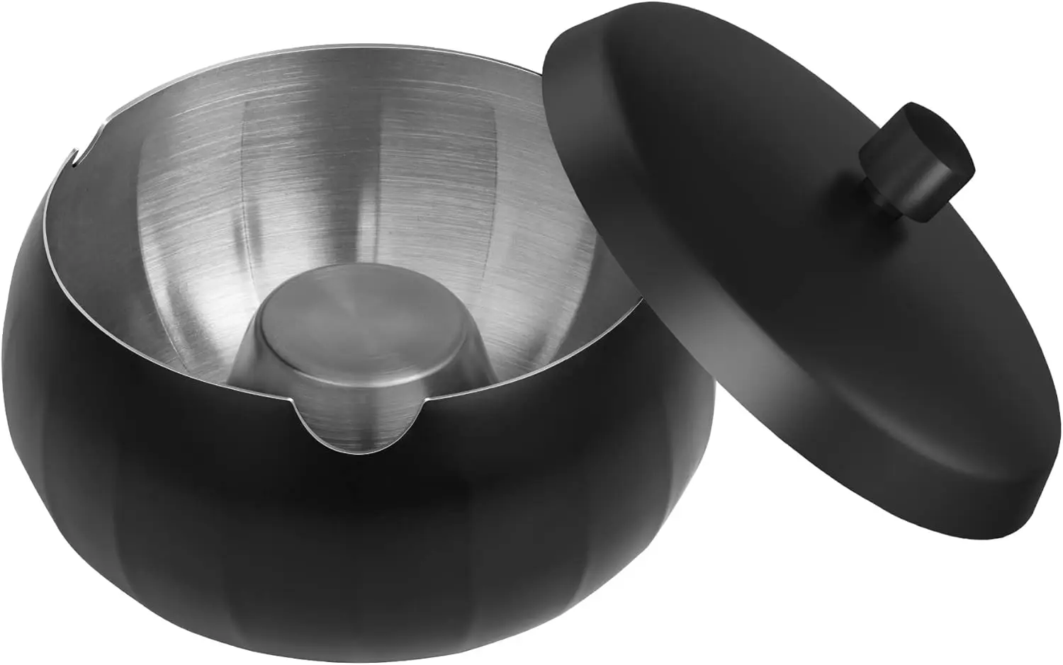 

Пепельница из нержавеющей стали бездымная с крышкой для дома, офиса и использования на улице