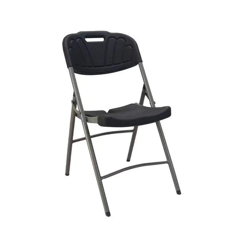 

Hot Sale Bistro Foldable Plastic Chairs Black Waiting Chair for Sale
