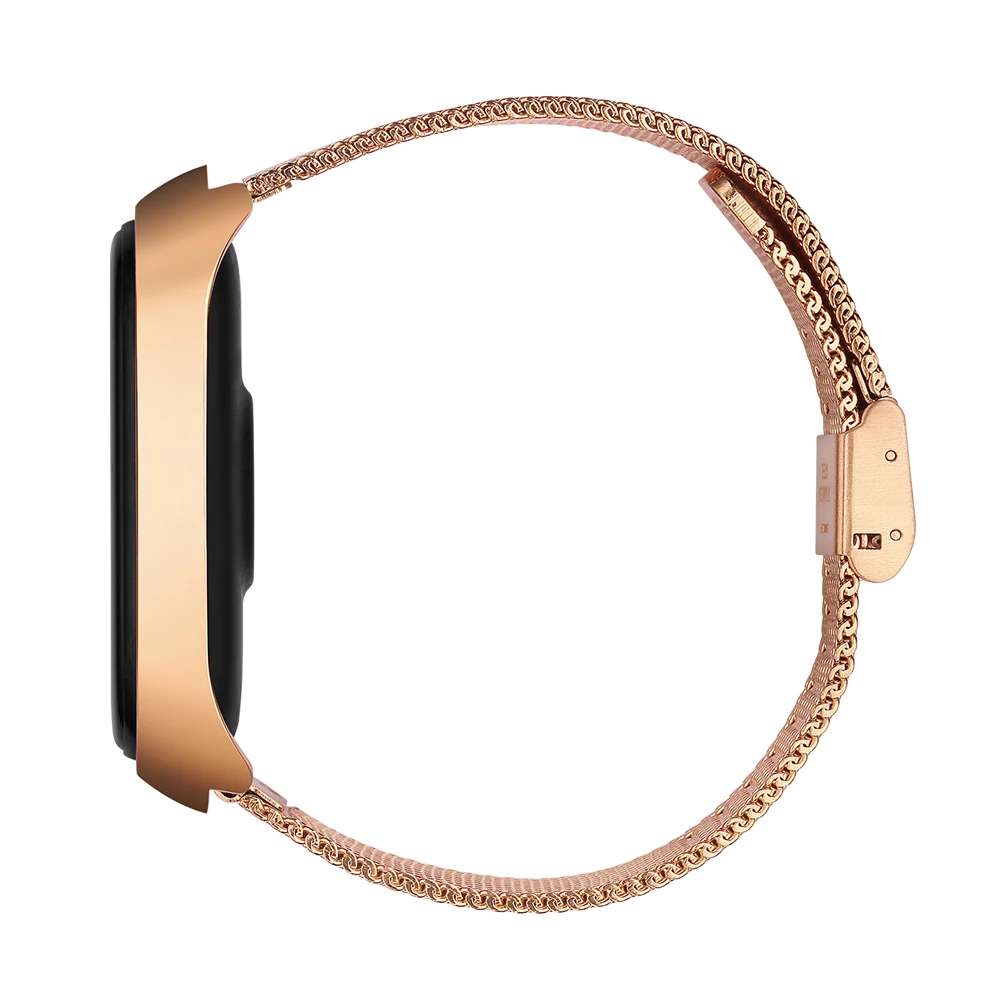 حزام معدني ل شاومي Mi الفرقة 6 5 4 3 ساعة ذكية حزام الساعات ل شاومي Mi الفرقة 6 5 4 الفولاذ المقاوم للصدأ سوار اكسسوارات