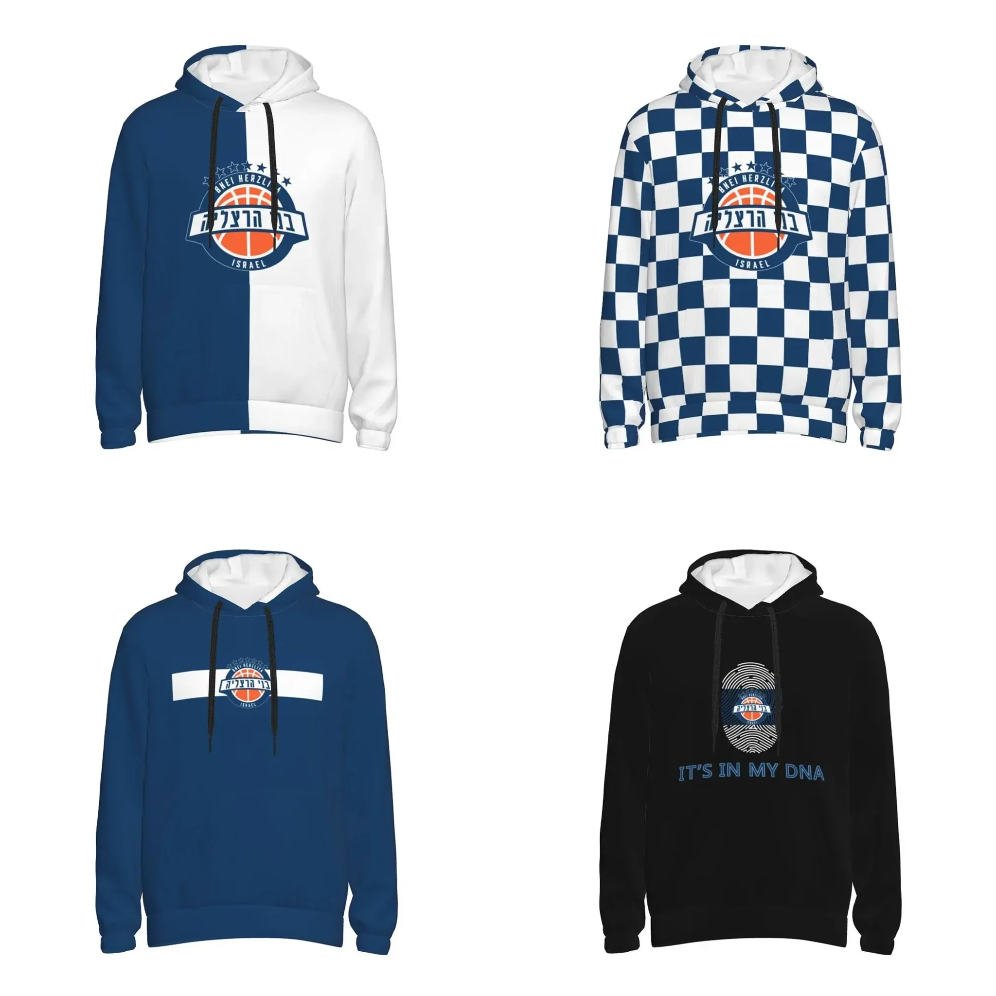 

Bnei Herzliya Basketball Men's Pullover Hoodie Casual Hooded Sweatshirt Best Hoodies Sportswear Tracksuit with Pocket