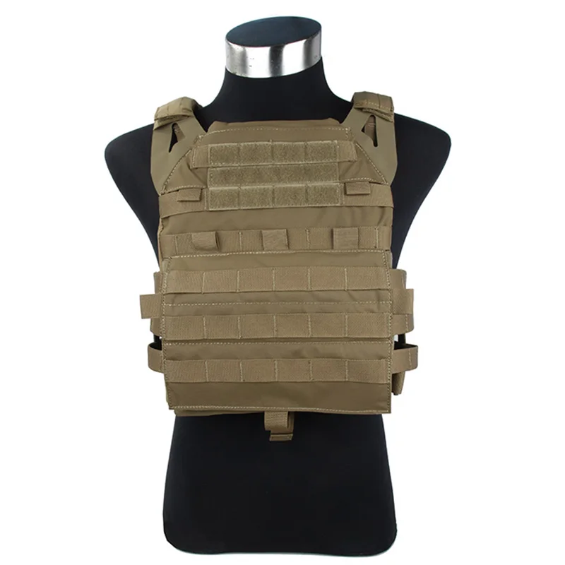 

TMC Jungle Plate Carrier 2,0 большой размер Тактический облегченный модульный жилет на молнии Койот коричневый TMC3605