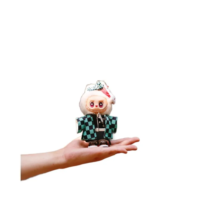 Zestaw kostiumów dla dzieci Labubu - Demon Slayer Tanjiro Kamado, kostium dla lalki Labubu z drużyny Demon Slayer, skala 1/3