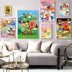 Anpanman Movie Sticky Posters Retro Kraft Paper Sticker DIY Room Bar Cafe Aesthetic Art Wall Painting