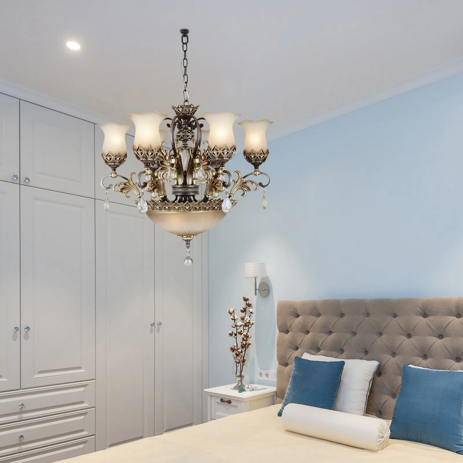 

Комплект из 4 винтажных потолочных крюков с внешней резьбой, прочные держатели-петли для подвесных светильников, люстр и фонарей