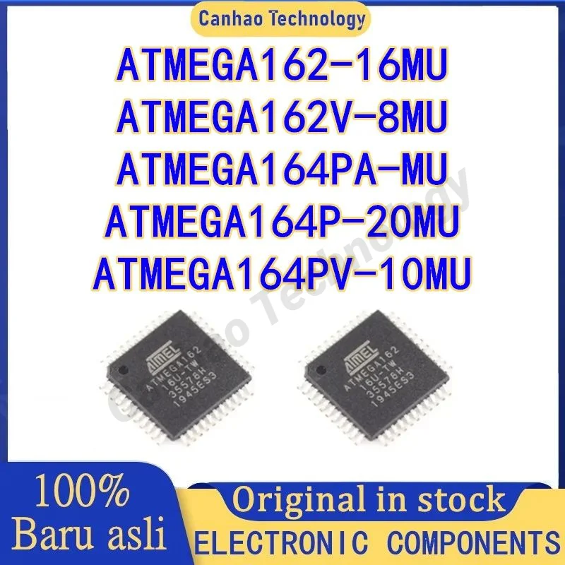 ATMEGA162-16MU ATMEGA162V-8MU ATMEGA164P-20MU ATMEGA164PA-MU ATMEGA164PV-10MU ATMEGA162 ATMEGA164 ATMEGA IC MCU Chip QFN-44