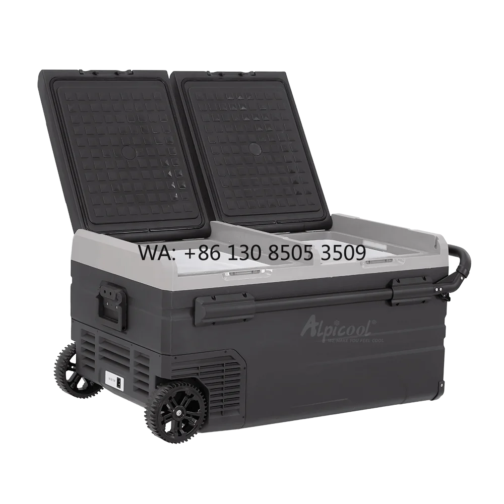 

TWW75 Factory Price of Ice Cream Fridge Marine Solar Portable Fridge 12V Cooler Fridge Camping