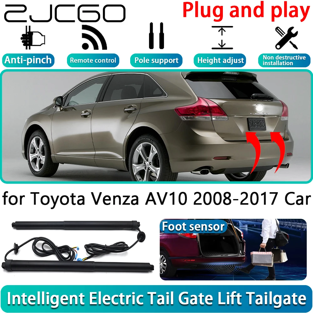 ZJCGO for Toyota Venza AV10 2008-2017 Car Electric Powered Tailgate Power Liftgate Automatic Tailgate System With Foot Sensor