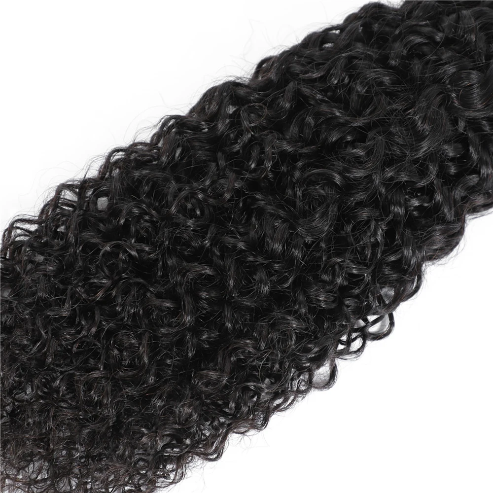 15A Kinky Curly Haarbündel 1/3/4 Stück Echthaar-Bündel Haarverlängerungen 32 Zoll Burmesische Lockige Haarbündel 100% Natürliches Echthaar – Detail 4