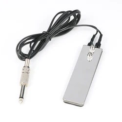 Tattoo Power Supply Foot Switch Professional Tattoo Machine Mini Stainless Steel Sensitive Foot Pedal Clip Cord Tattoo Accessory