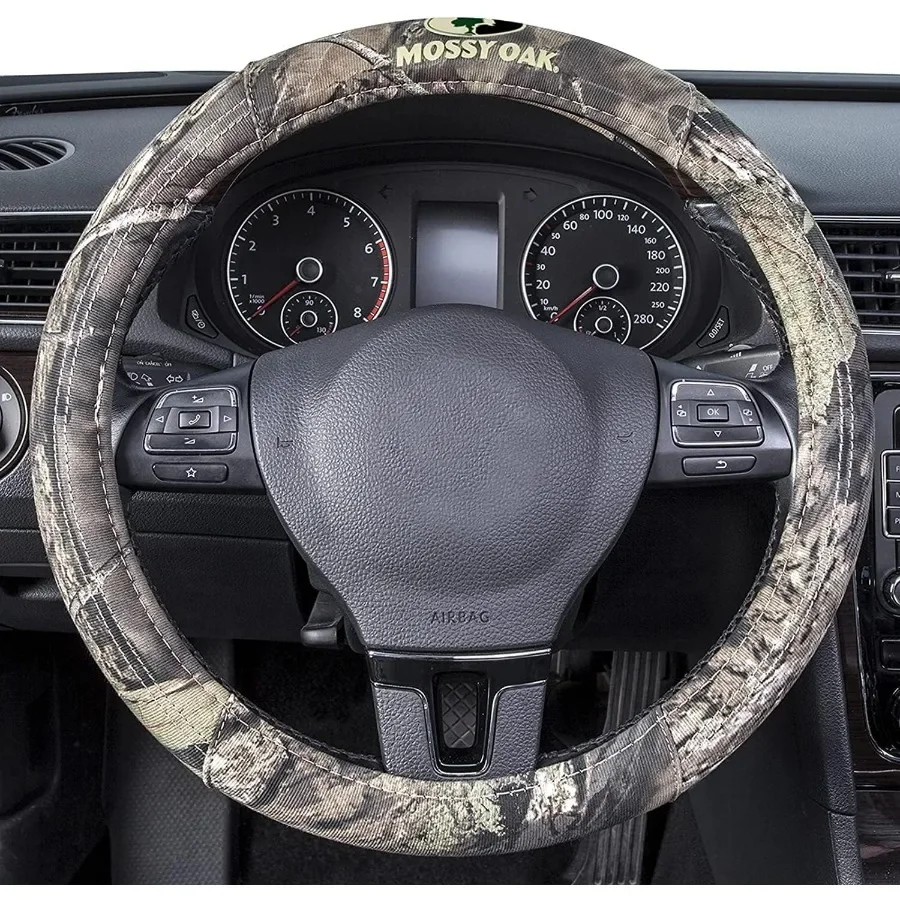 

Full Camo Steering Wheel Cover Made from Premium Cotton Twill Universal Fit for 14 1 2 to 15 inches Official Licensed Product