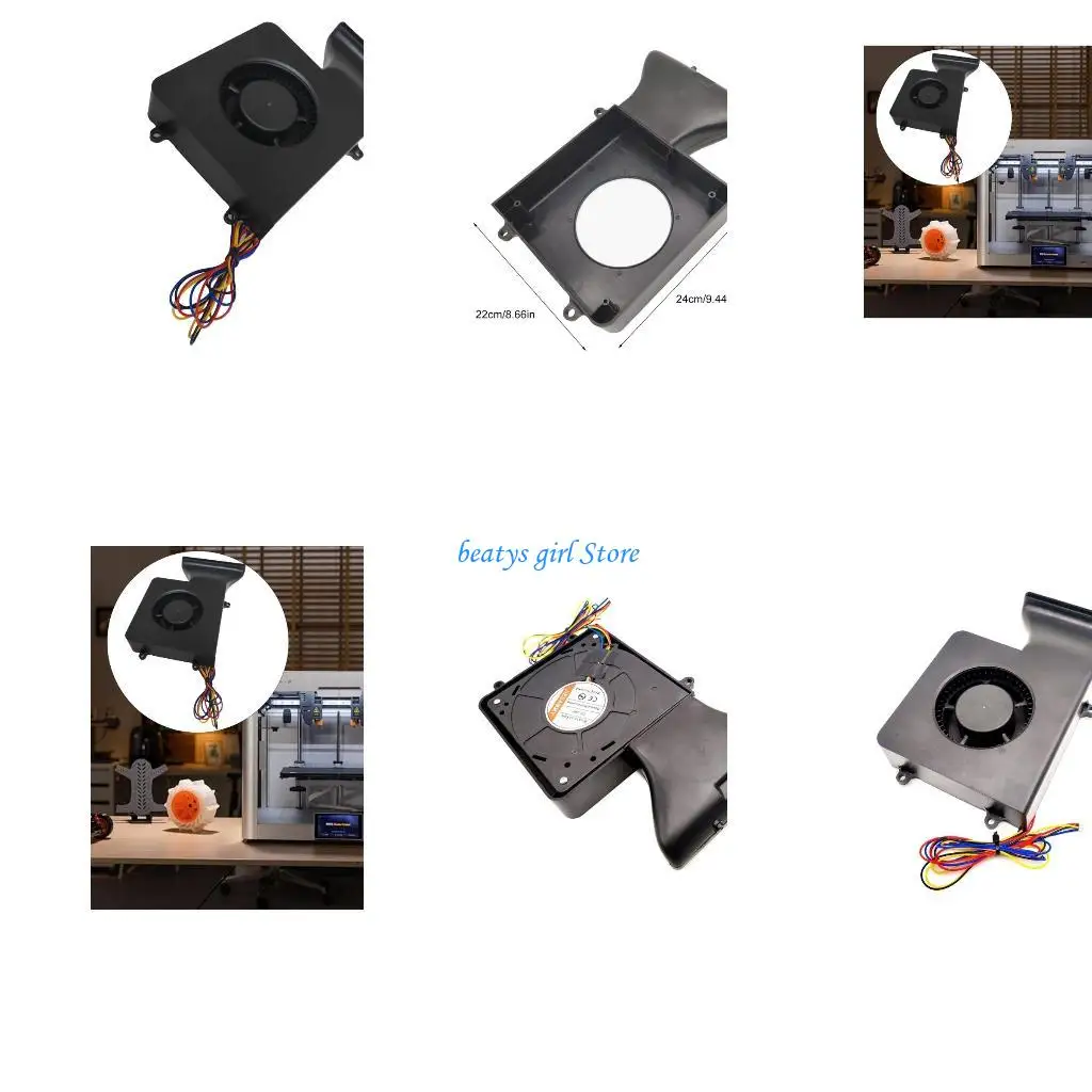 

C7AB 3D Printer Accessories Upgrade for P1P X1C Cooling Fan Duct Replacement